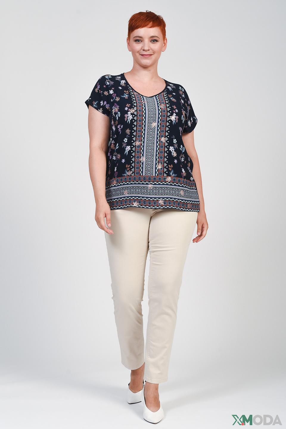 Блуза Via Appia с цветочным принтом