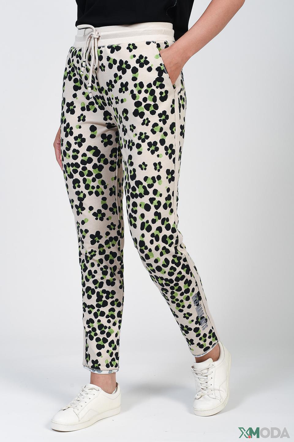 Брюки Oui с цветочным принтом