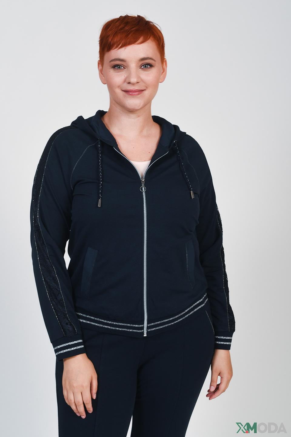 Жакет Thomas Rabe с капюшоном тёмно-синий