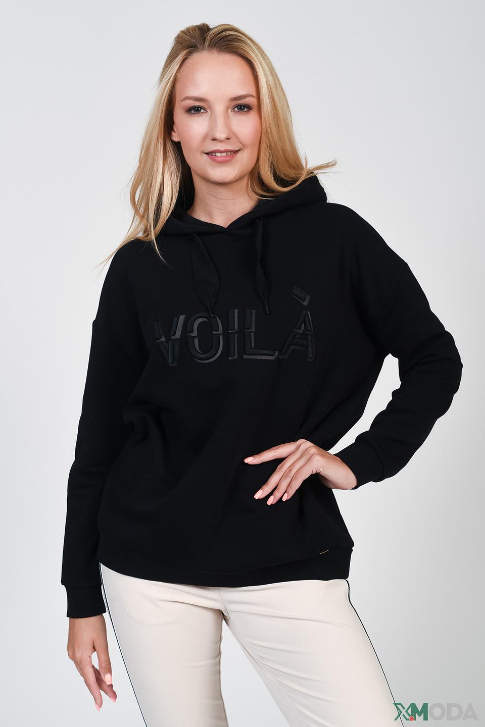 Пуловер Cinque с надписью чёрный