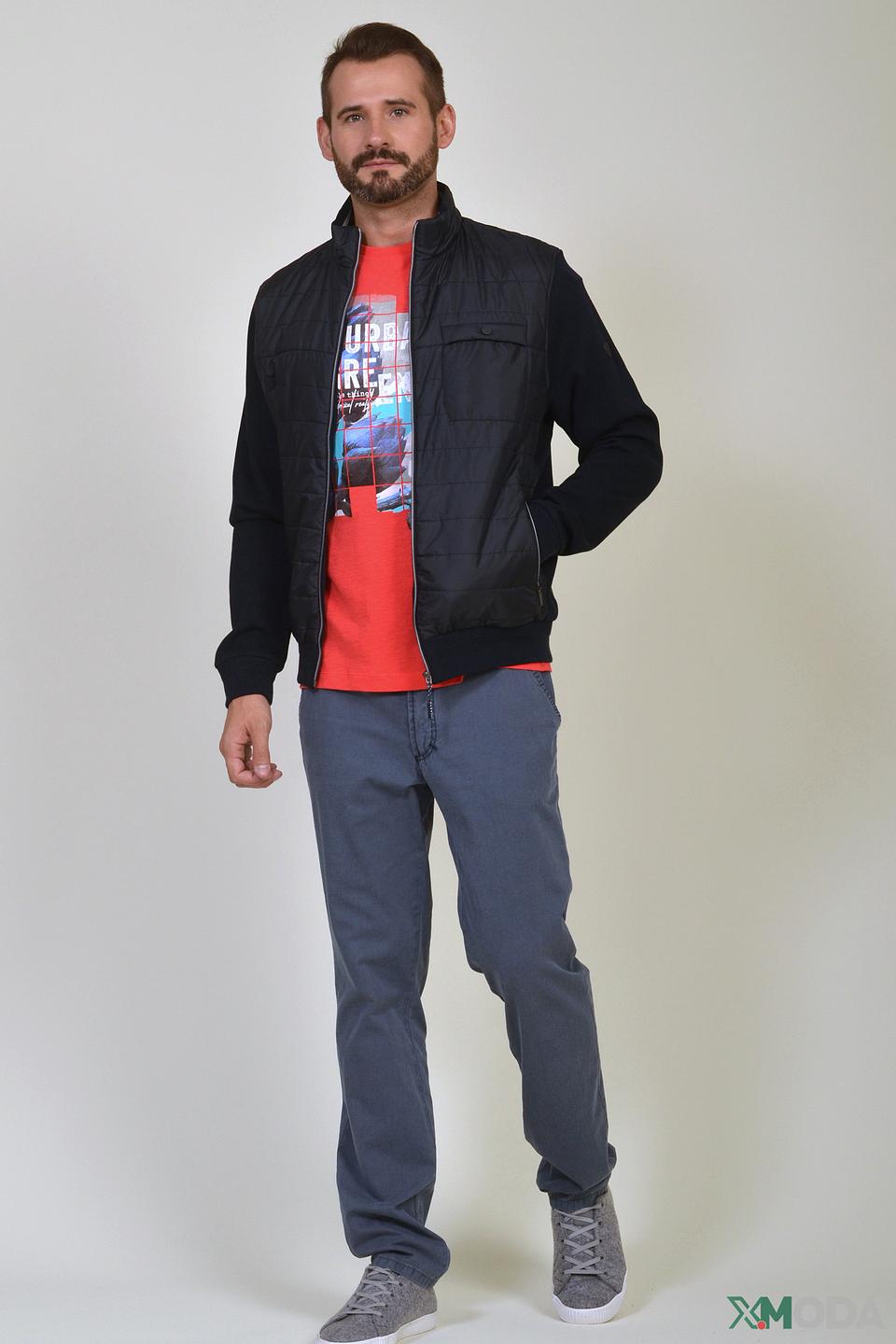 Кардиган Bugatti стеганый темно-синий