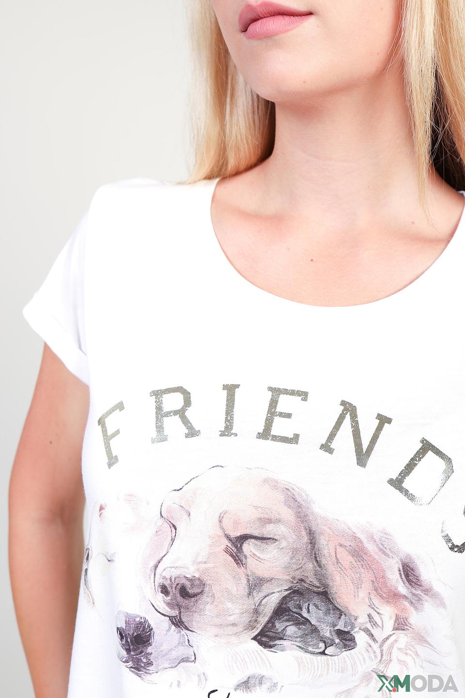 Футболка Monari с принтом Friends белый