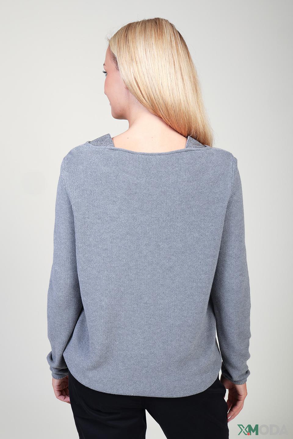 Пуловер Monari серый с вышивкой