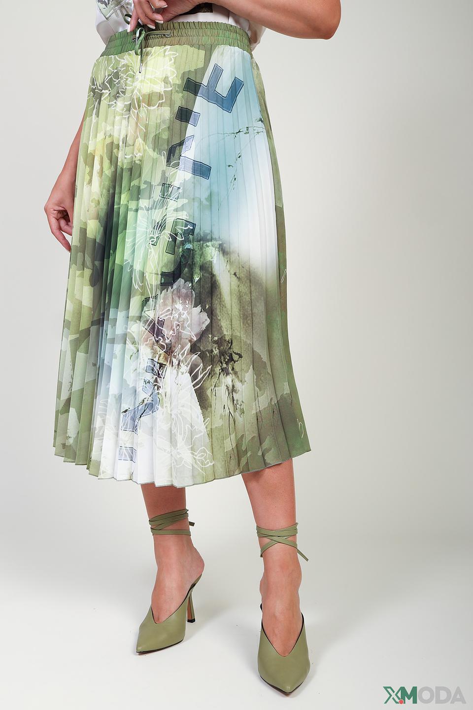 Юбка Lecomte плиссе с принтом