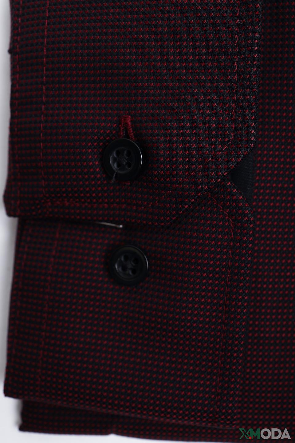 Рубашка Venti бордовая приталенная