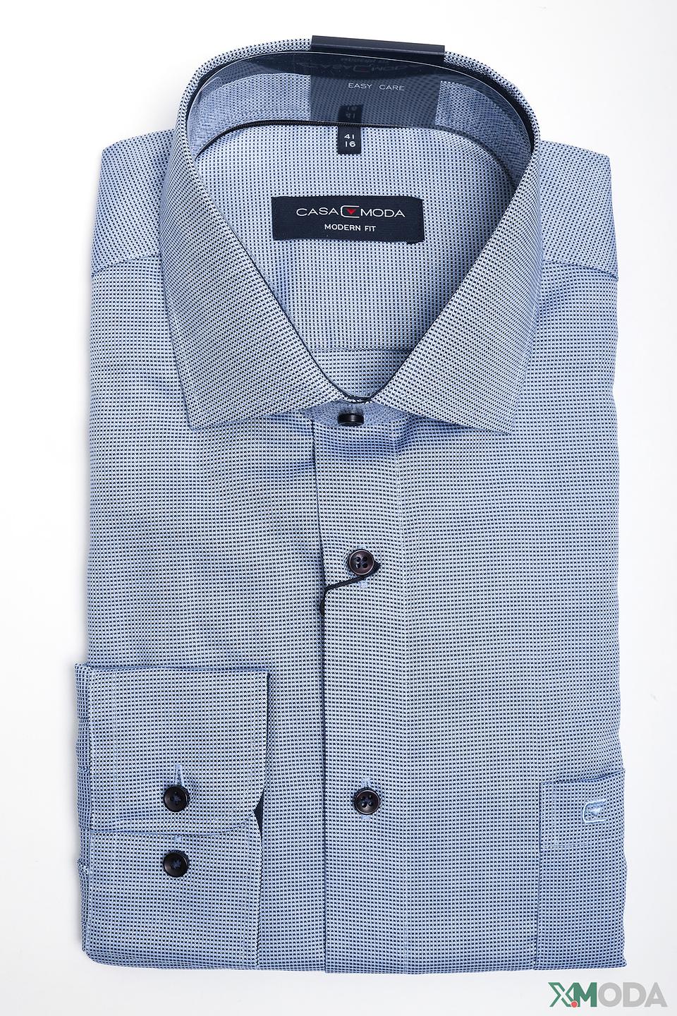 Рубашка Casa Moda голубая приталенная