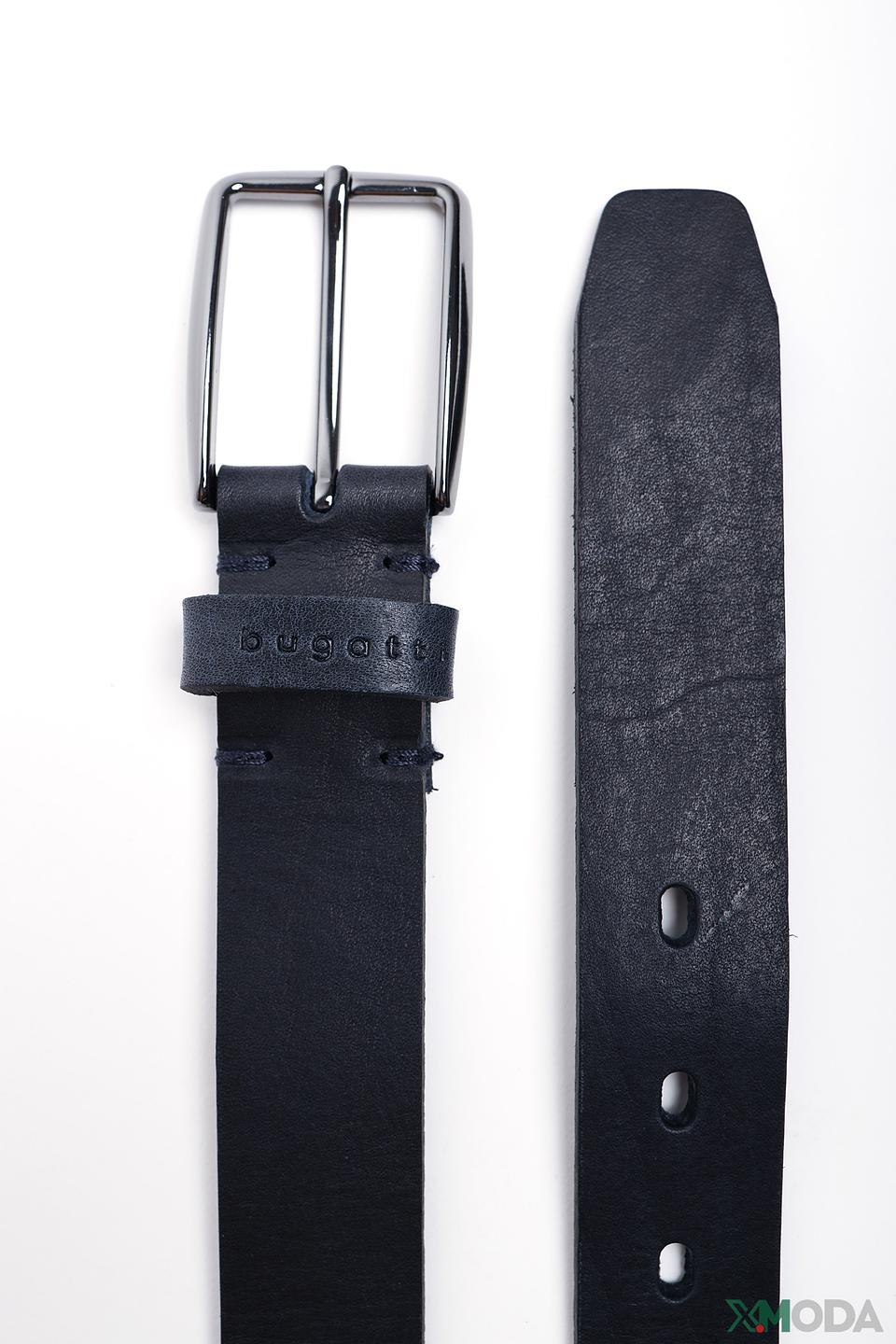 Ремень Bugatti ACC кожаный чёрный