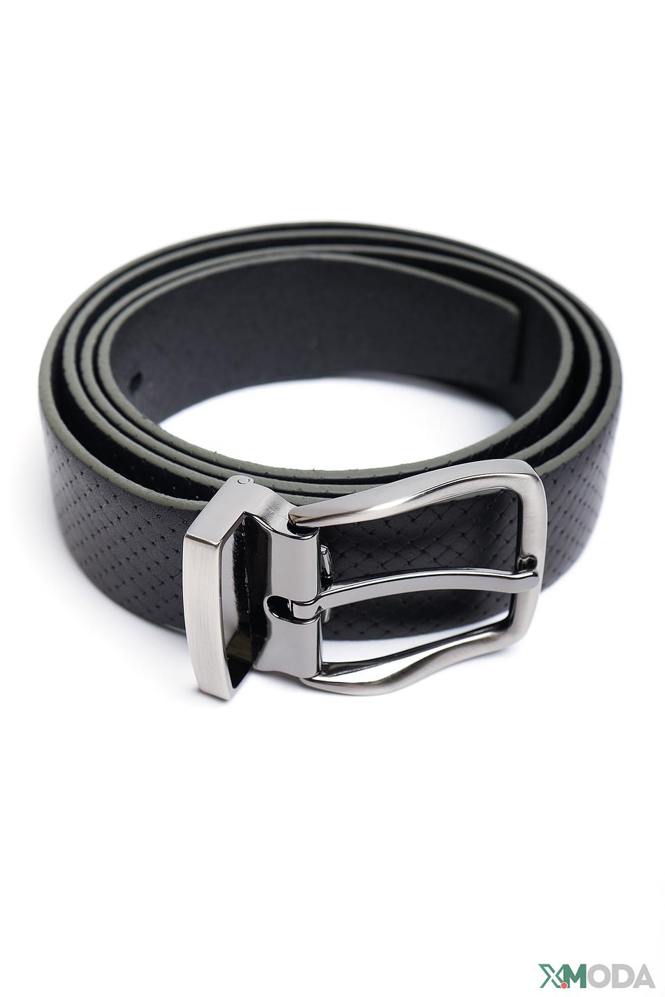 Ремень Bugatti ACC чёрный с перфорацией