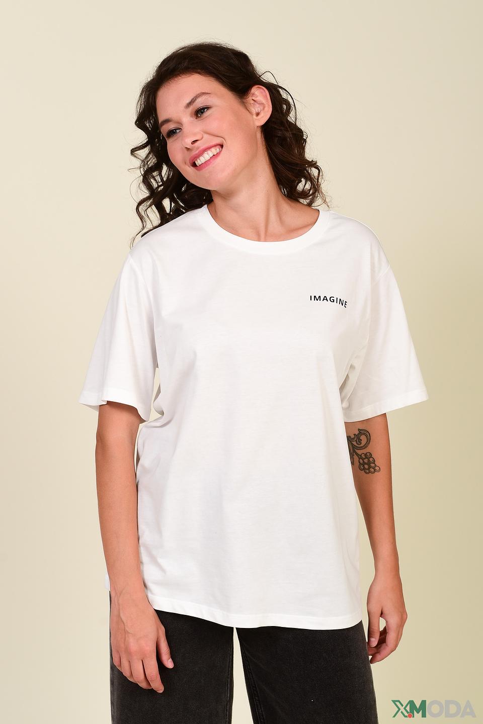 Футболка s.Oliver белая с принтом