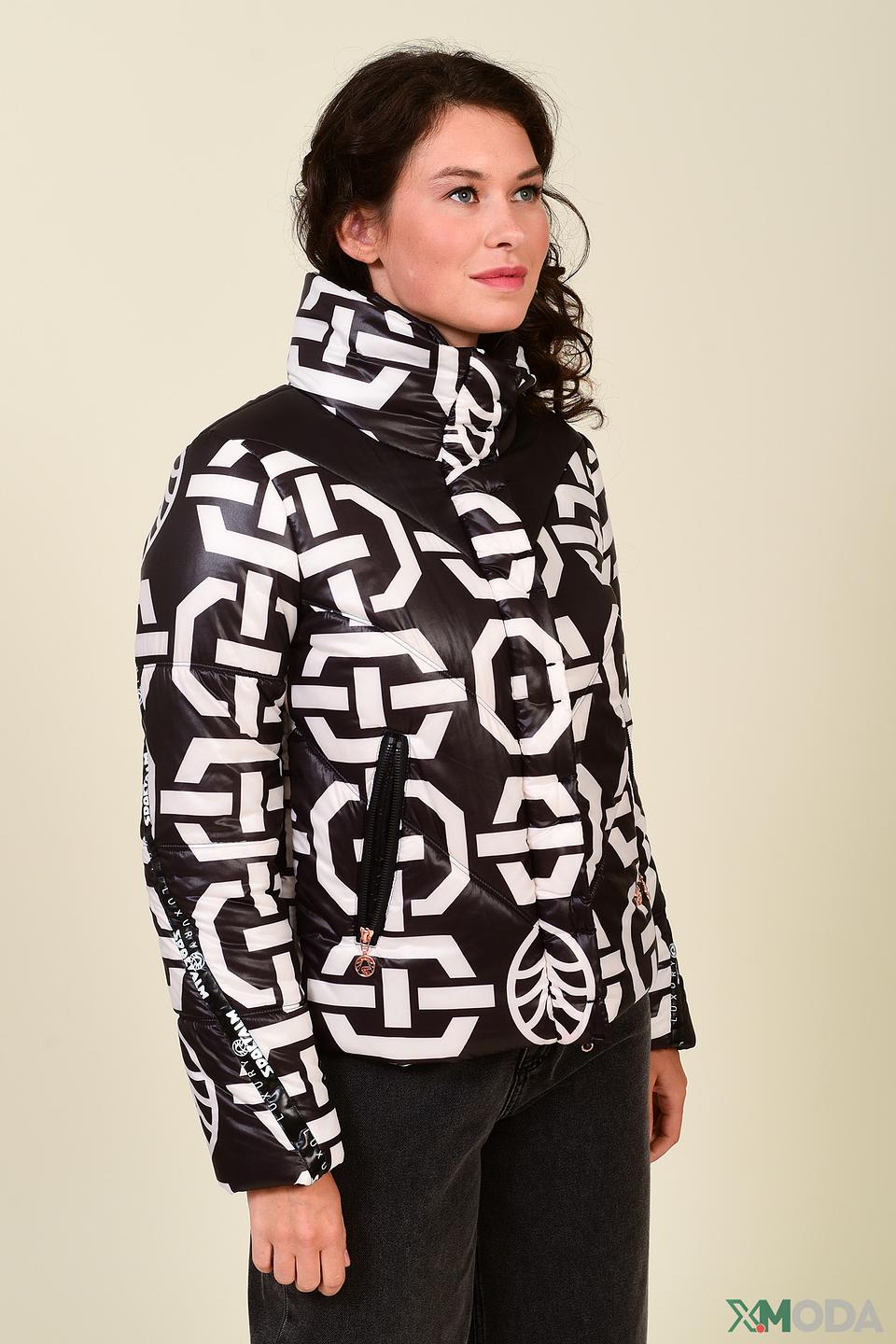Куртка Sportalm с принтом чёрно-белая