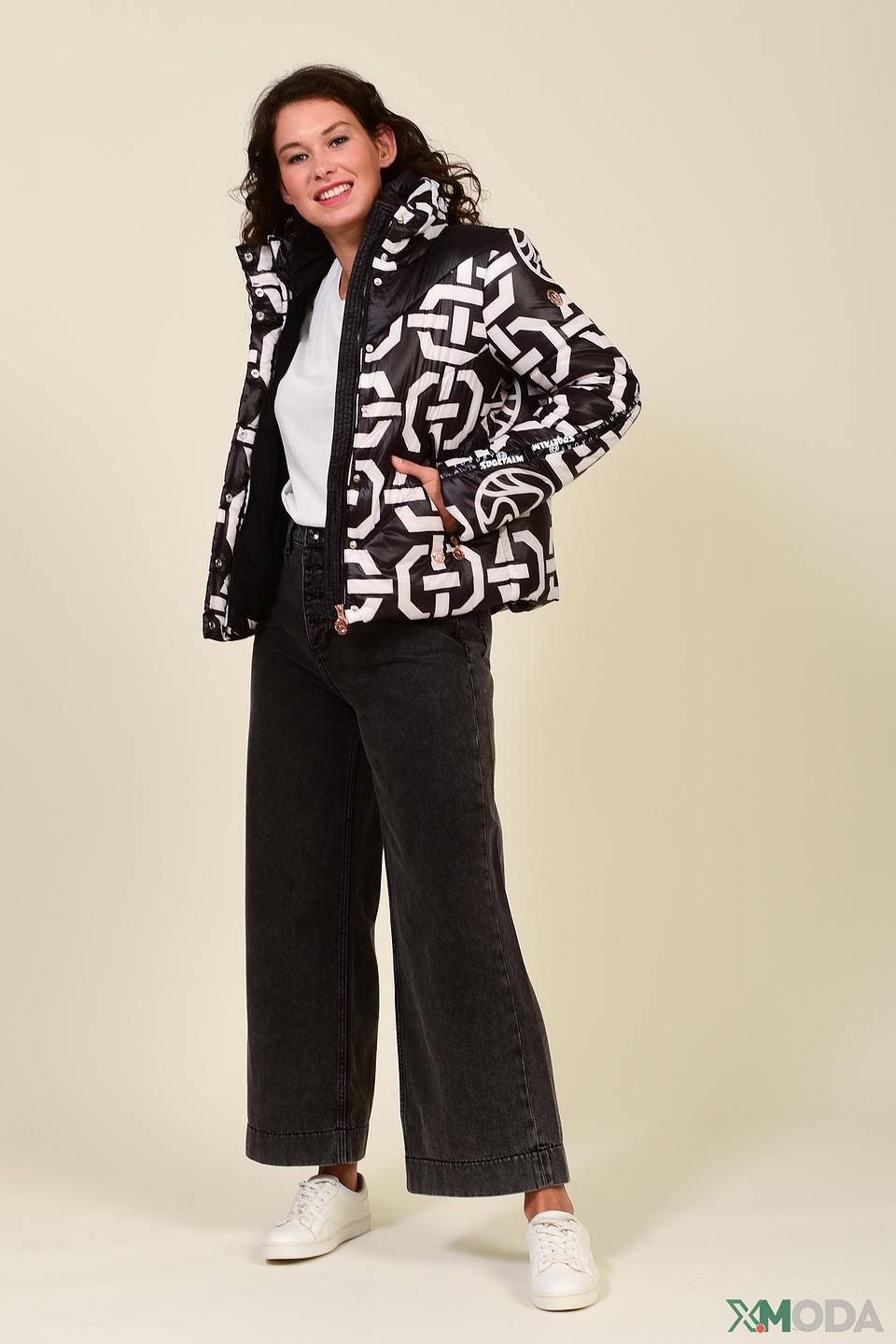 Куртка Sportalm с принтом чёрно-белая