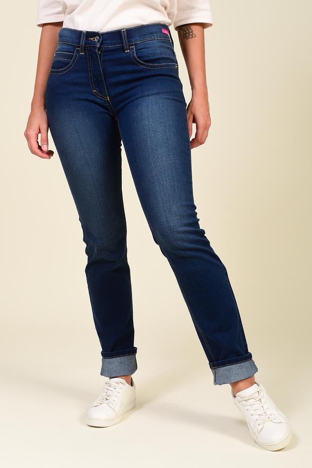 Джинсы Pezzo с подворотами синие