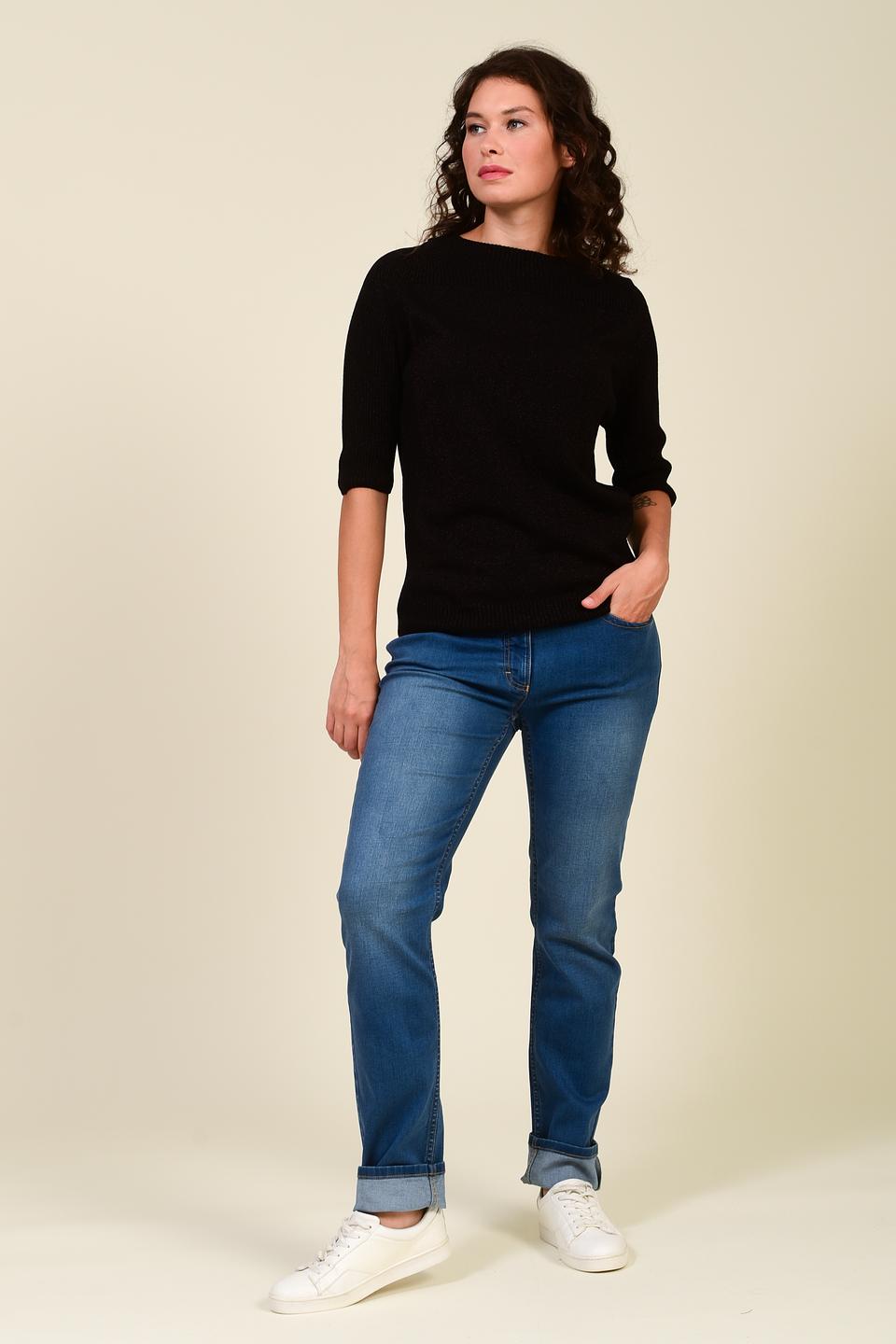 Пуловер Pezzo чёрный с люрексом