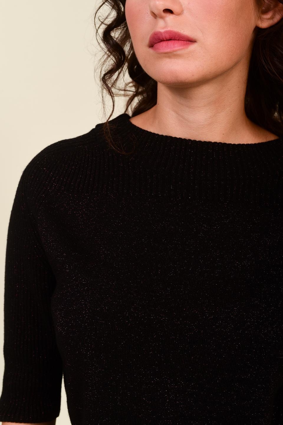 Пуловер Pezzo чёрный с люрексом