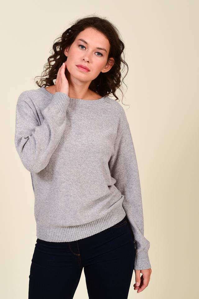 Пуловер Pezzo светло-серый