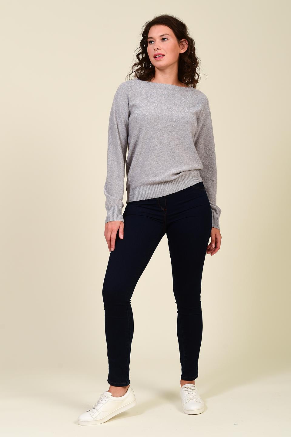 Пуловер Pezzo светло-серый