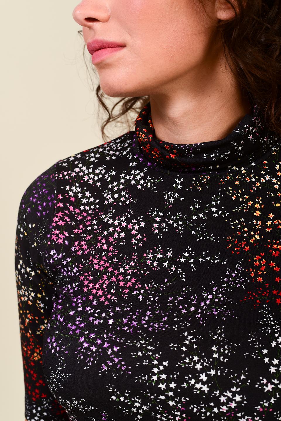 Водолазка Pezzo с цветочным принтом