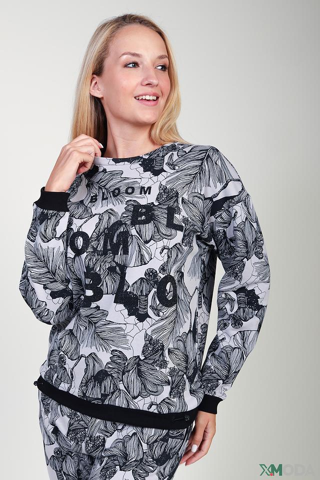 Пуловер Pezzo с цветочным принтом