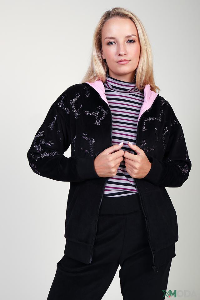 Жакет Pezzo с вышивкой чёрный