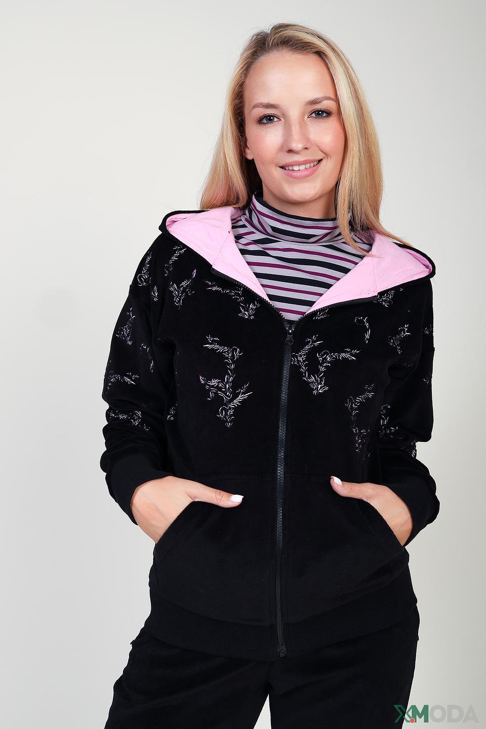 Жакет Pezzo с вышивкой чёрный