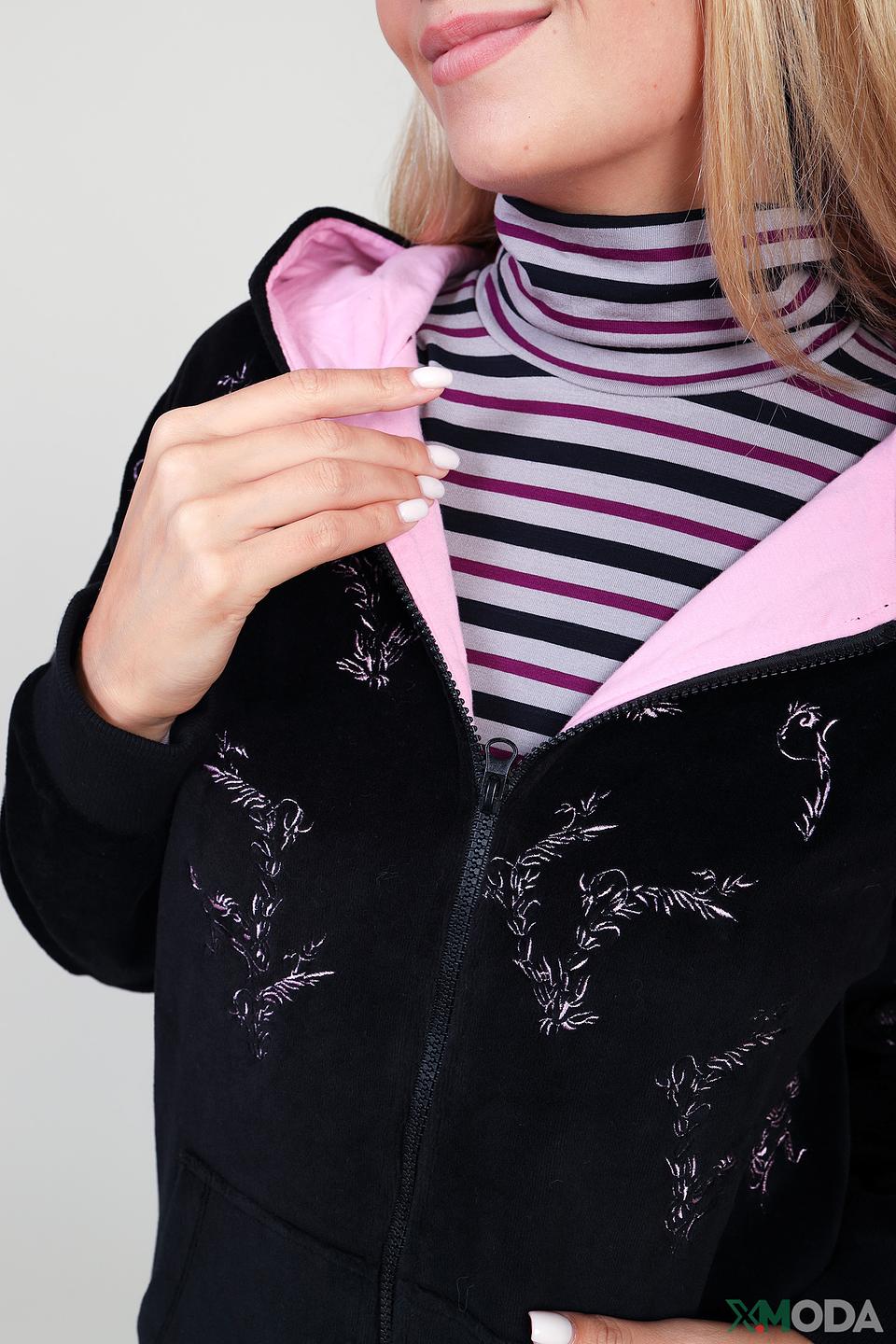 Жакет Pezzo с вышивкой чёрный