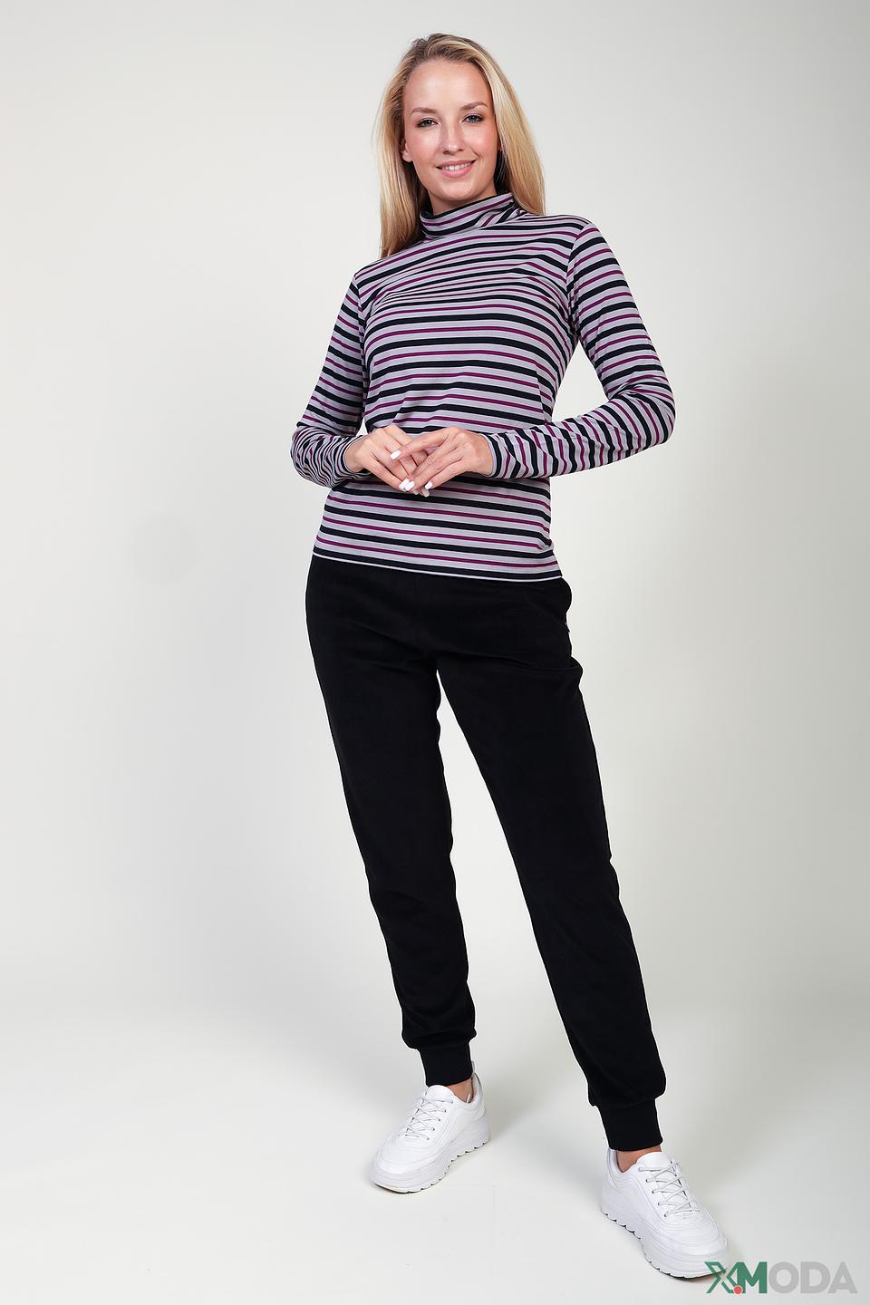 Брюки Pezzo с вышивкой чёрные