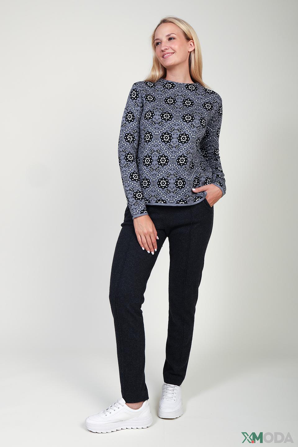 Брюки Pezzo прямые тёмно-синие