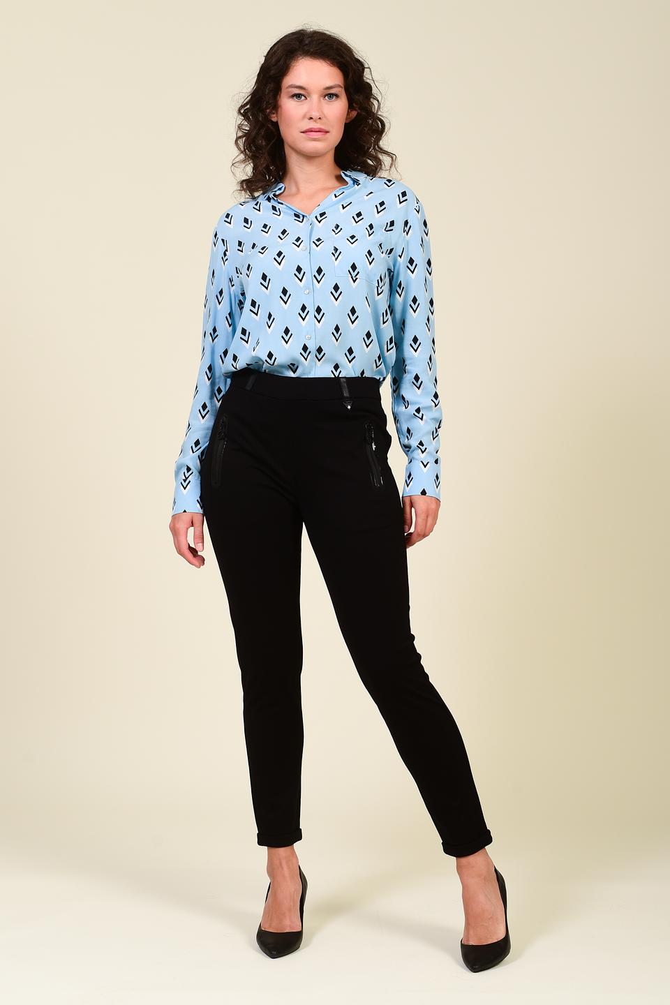 Брюки Pezzo с молнией чёрные