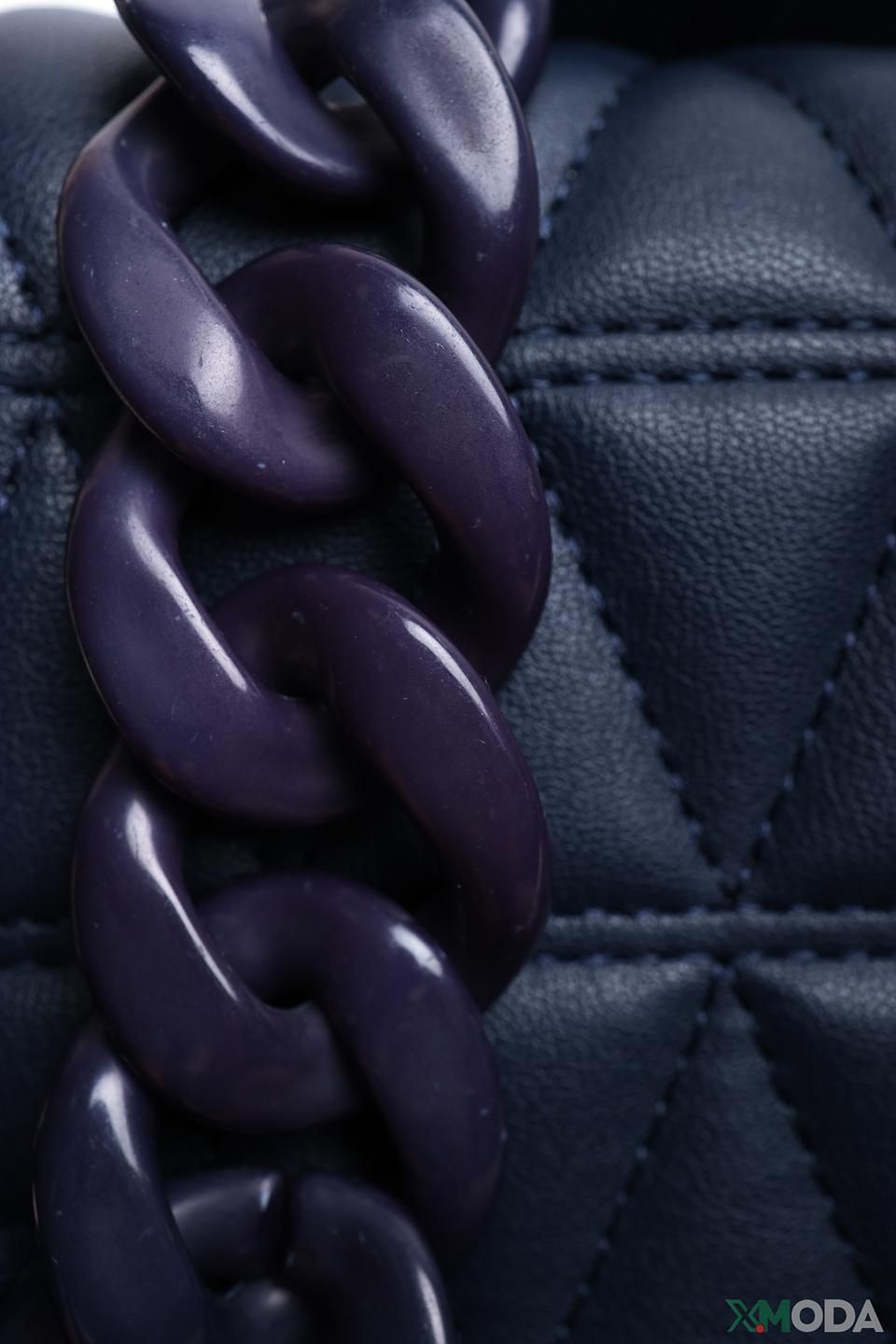 Сумка Pezzo стеганая синяя