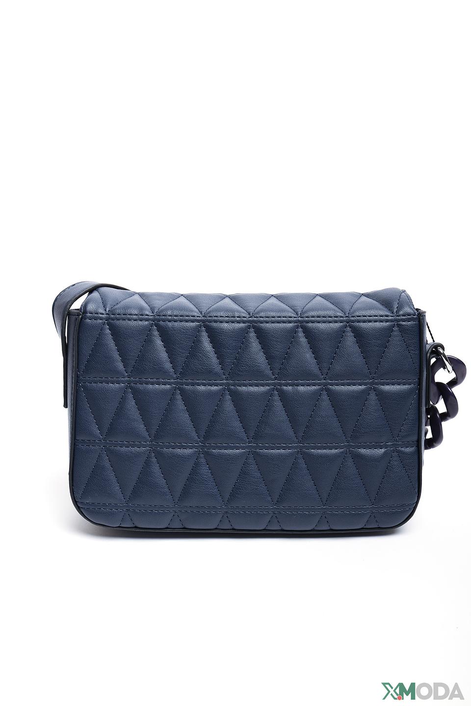 Сумка Pezzo стеганая синяя