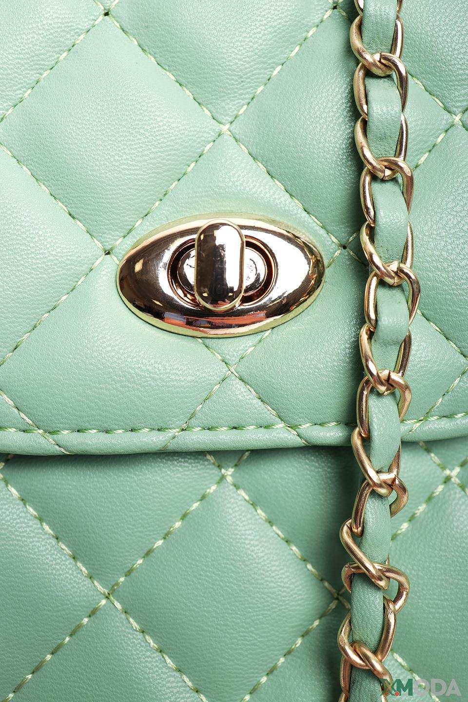 Сумка Pezzo стеганая мятная