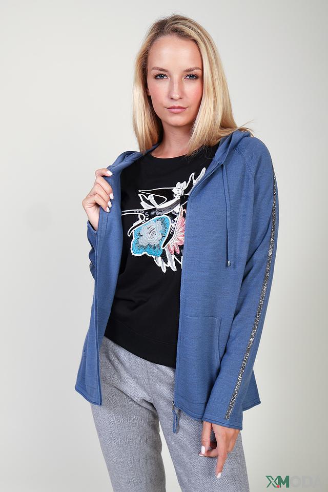 Жакет Pezzo с пайетками голубой