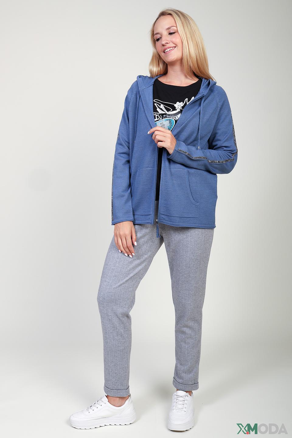 Жакет Pezzo с пайетками голубой