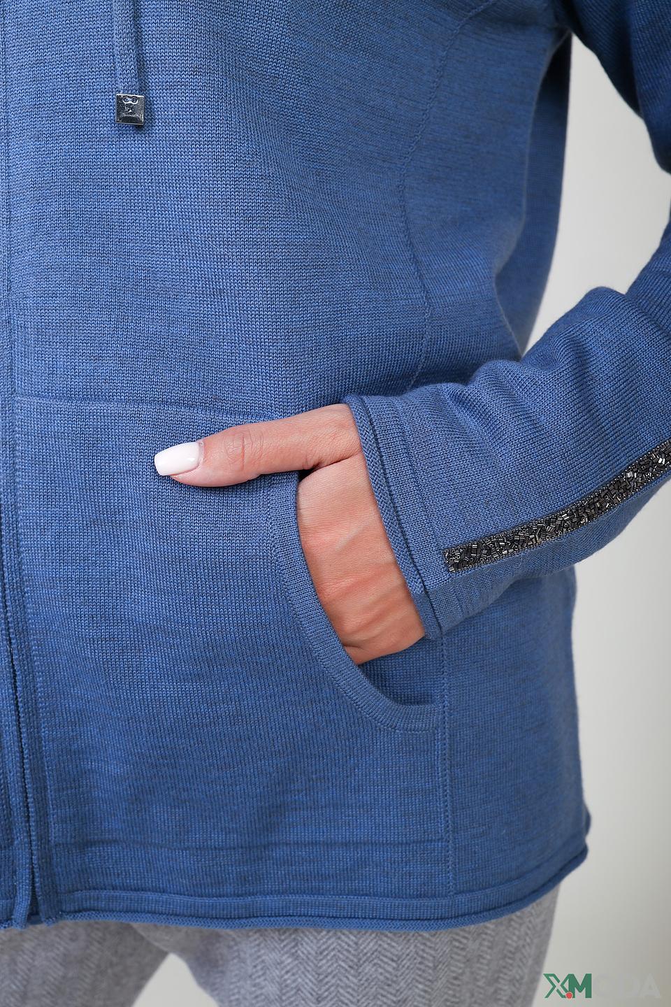 Жакет Pezzo с пайетками голубой