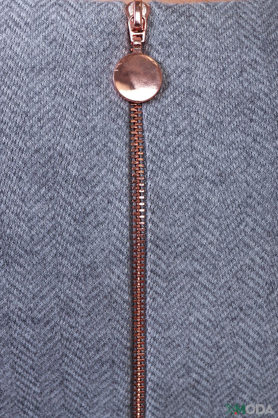 Пуловер Pezzo серый в елочку