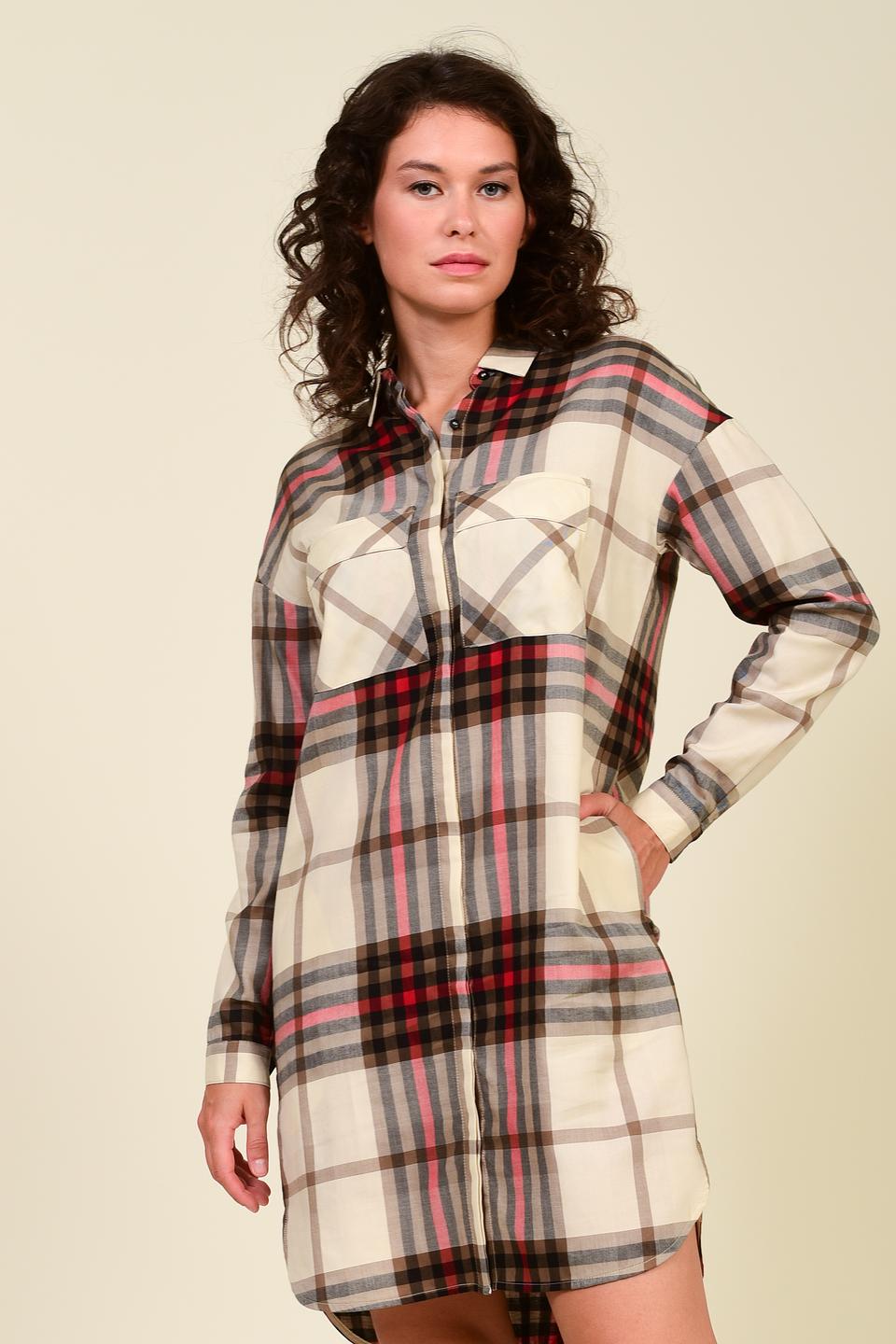 Платье Pezzo в клетку