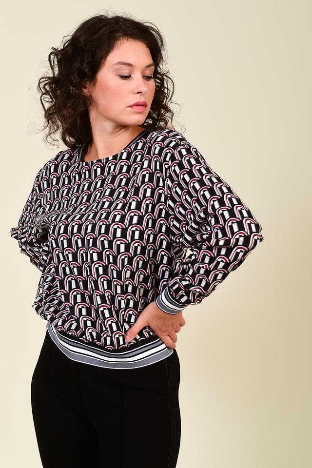 Блуза Pezzo с геометрическим принтом