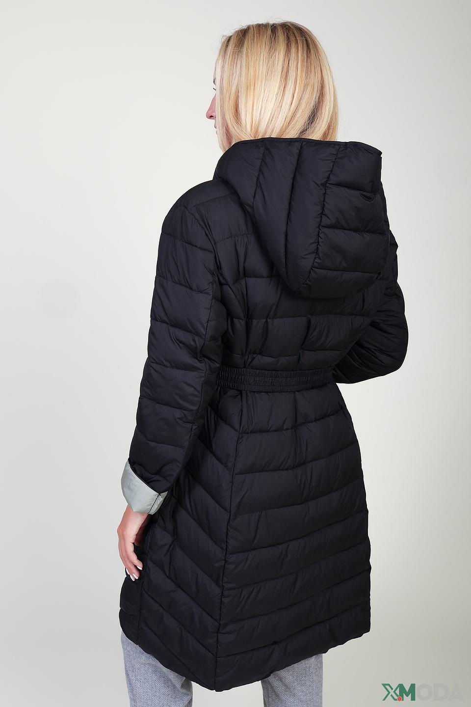 Пальто Pezzo стеганое чёрное