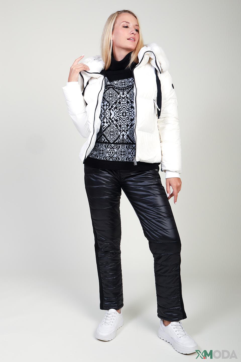 Куртка Pezzo белая с мехом