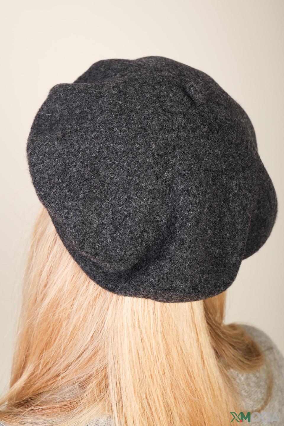 Берет Seeberger шерстяной графитовый