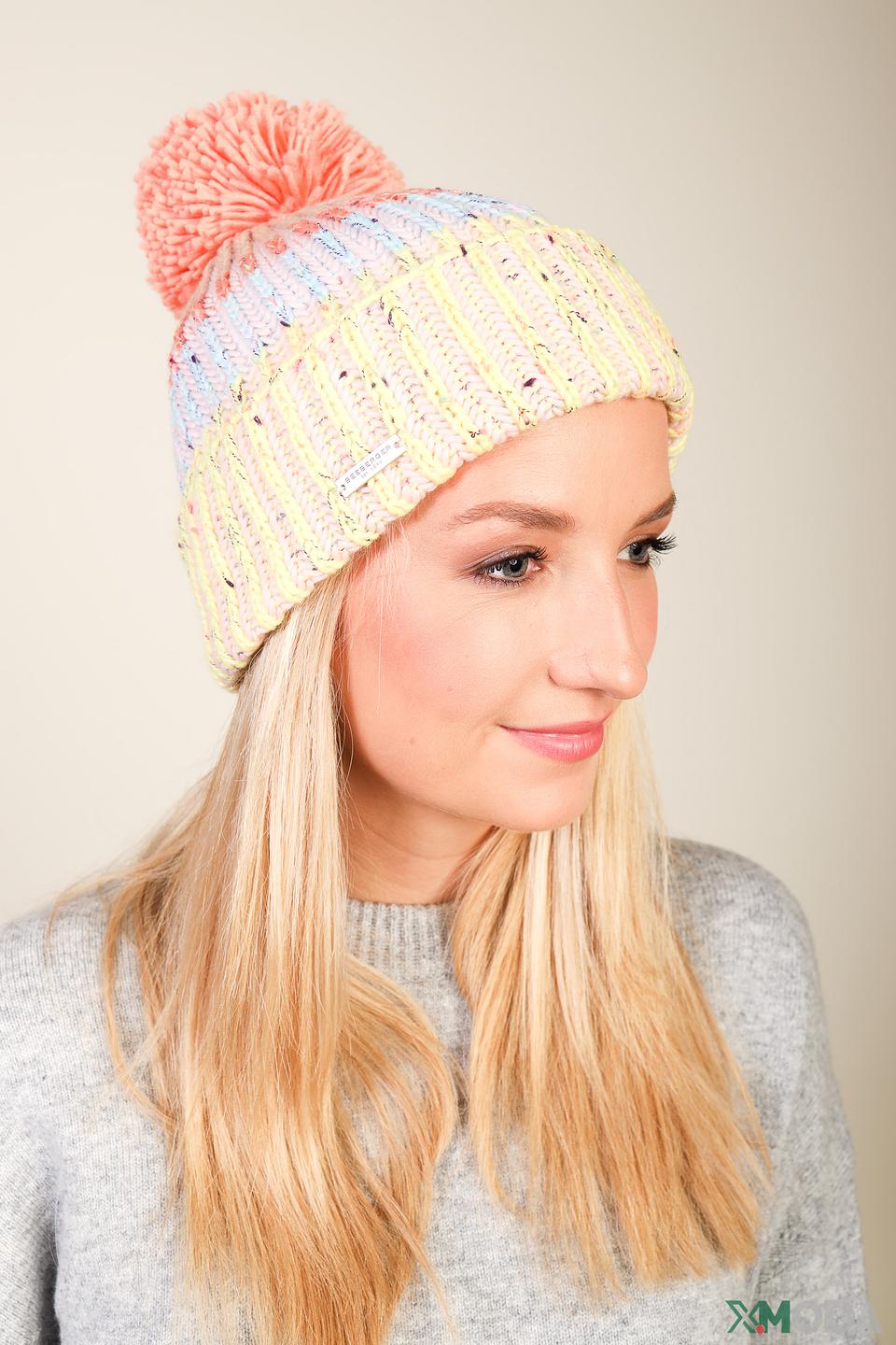 Шапка Seeberger с помпоном