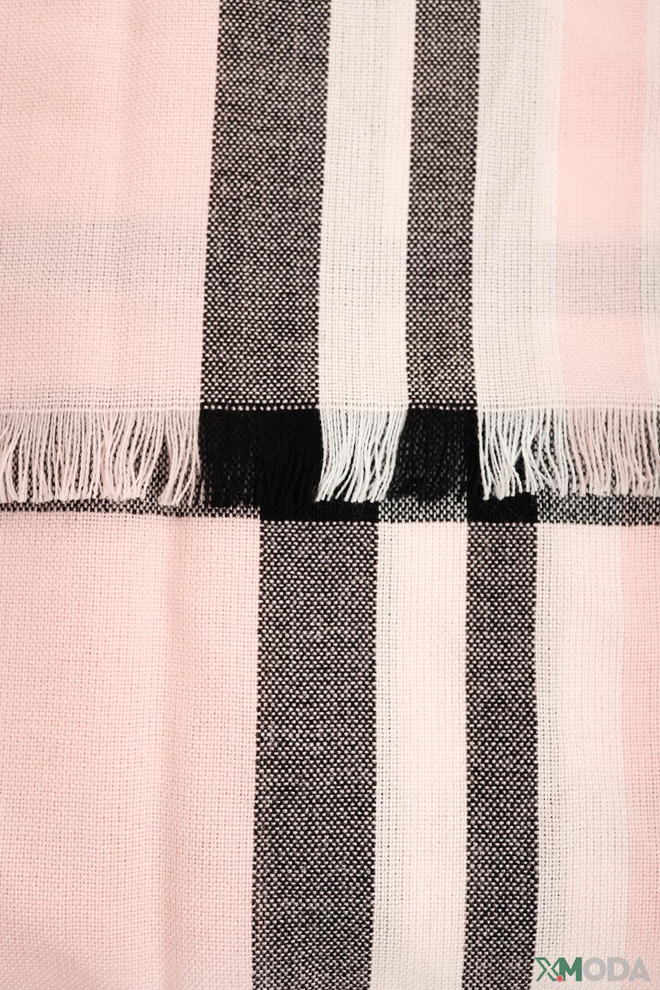 Шарф Fraas в клетку розовый