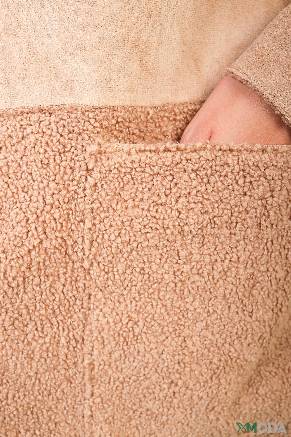 Пальто Elena Miro комбинированное бежевое