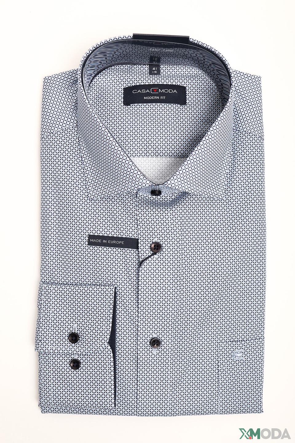 Рубашка Casa Moda голубая в клетку