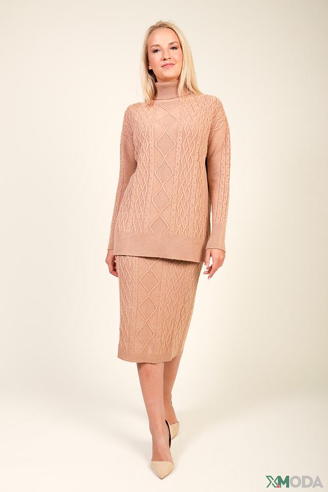 Юбка Kaos вязаная бежевая