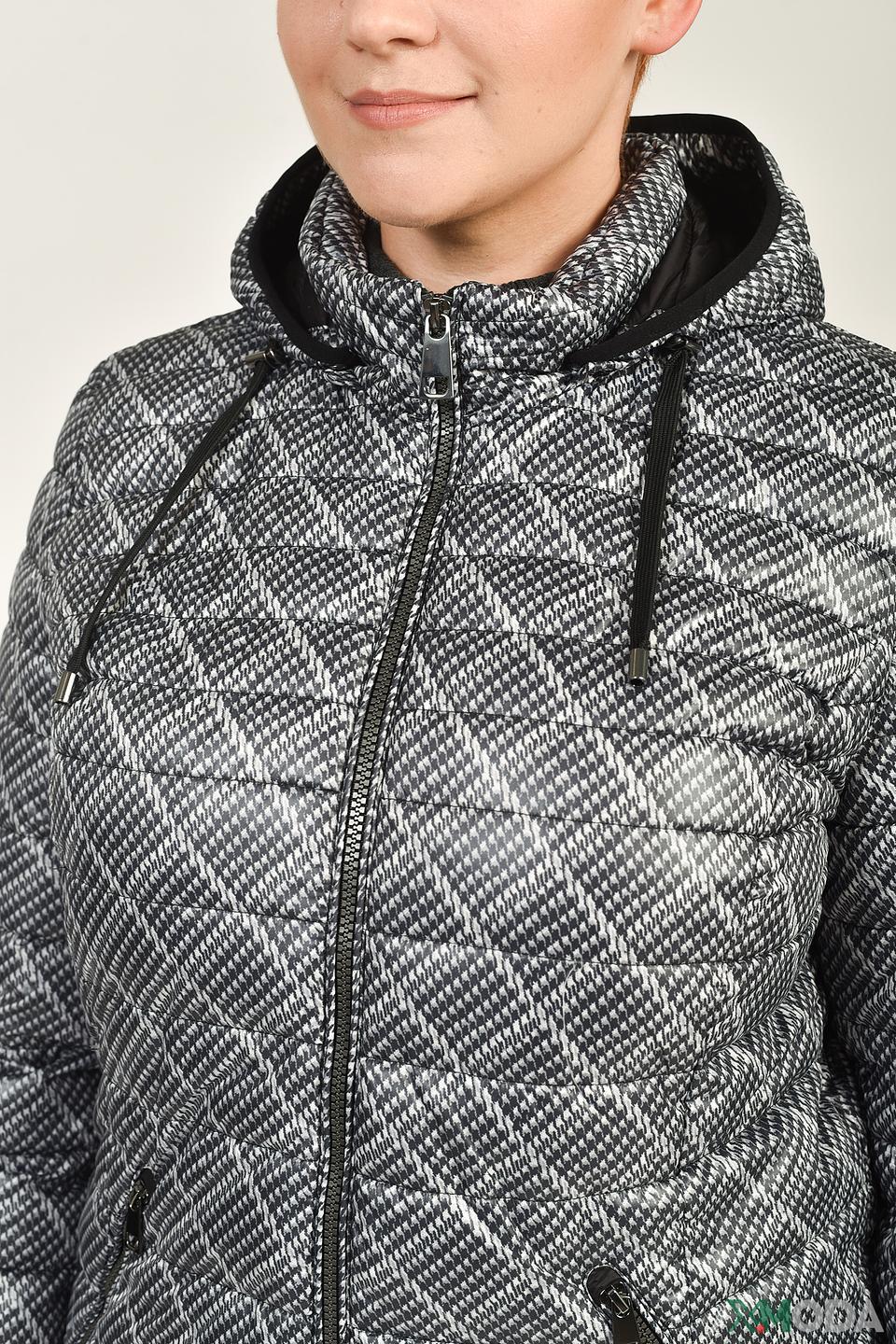 Куртка Lebek стеганая чёрно-белая