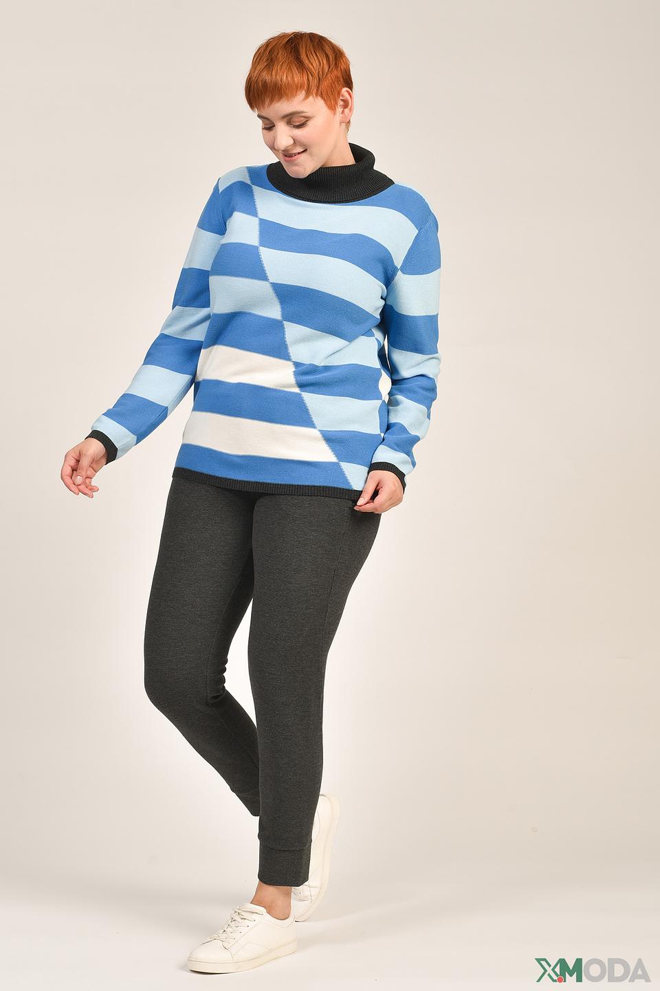 Водолазка Eugen Klein в полоску голубую