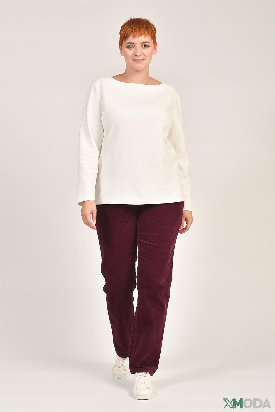 Брюки Pezzo вельветовые бордовые