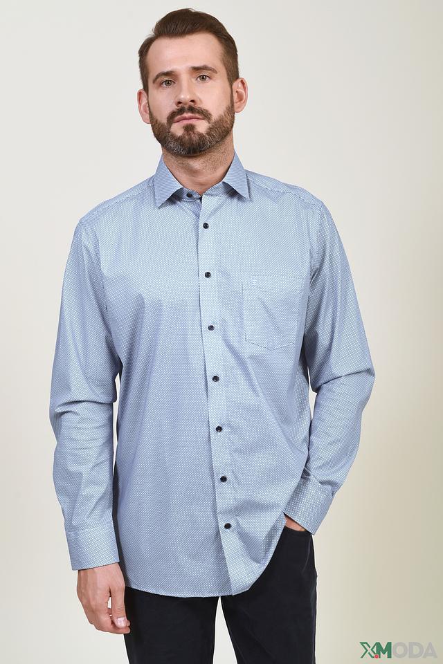 Рубашка Casa Moda голубая в клетку