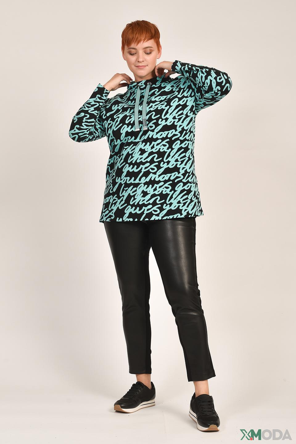 Пуловер Doris Streich с принтом чёрный